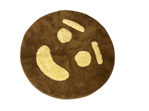 Cute Smiley Face Round Doormat | Soft Anti-Slip Home Entrance Floor Mat