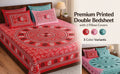Rajasthani 100% Jaipuri Cotton Double Bedsheet with 2 Pillow Covers | Ethnic Mandala Print | Soft & Breathable | 3 Colors