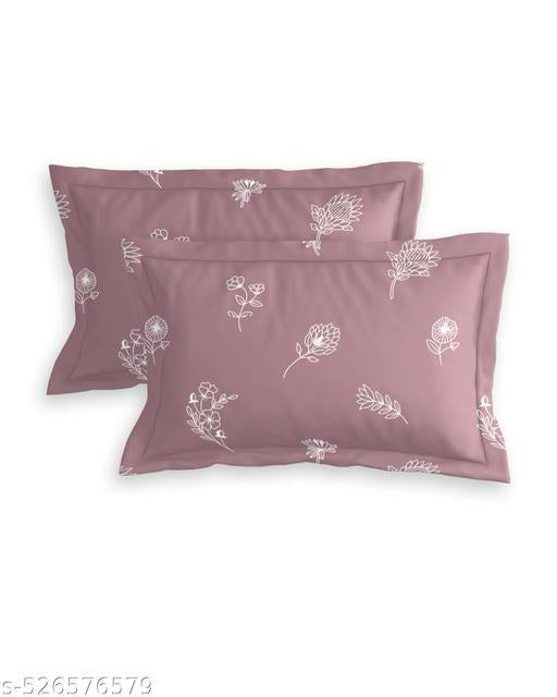 Premium King Size Elastic Fitted Bedsheet (72x78 Inches) with 2 Pillow Covers | Soft Glace Cotton | Perfect Fit No-Slip Bedsheet