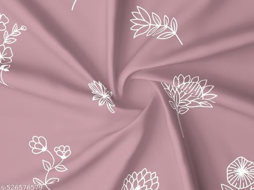 Premium King Size Elastic Fitted Bedsheet (72x78 Inches) with 2 Pillow Covers | Soft Glace Cotton | Perfect Fit No-Slip Bedsheet